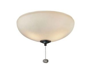 Hampton Bay 568978 Altura Ceiling Fan Light Kit in White with Bronze Nickel