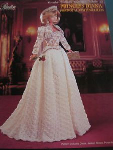 Crochet Collector Costume Pattern 55 Princess Diana 1988 Royal Visiting Dress