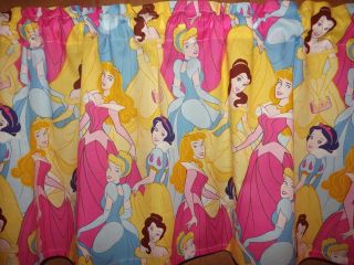 Disney Princess Characters Girls Bedroom Window Curtain Valance 42"Wx16"L