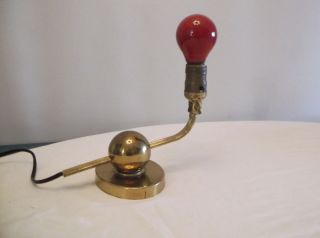 Vintage Art Deco Brass Desk Lamp