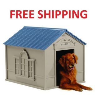 All Weather Outdoor x Extra Large Dog House Pet Roof Insulated Floor Dogs