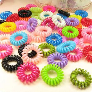 50pc New Wholesale Lots Mix Rubber Elastic Girl Hair Accessories Tie Bands Rope