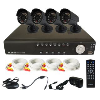 4CH Channel CCTV Surveillance Security DVR System Cameras Kit DK02