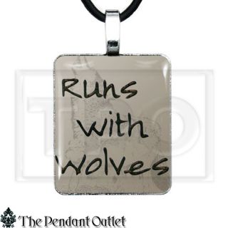 Wolve Grey Wolf Wild Pack Girl Howl Gothic Fantasy Spirit Charm Pendant Necklace
