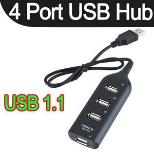 Mini 4 Port USB 1 1 High Speed USB Hub 480Mbps Laptop PC Slim Smallest