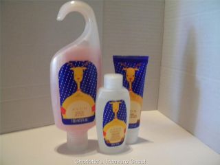 Avon Naturals Holiday 3 Piece Shower Gel Hand Cream Mini Bubble Bath Gift Set