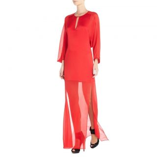 $460 BCBG Max Azria Runway Luca Dress in Jewel Red