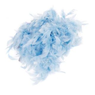 6 6 Feet Blue Long Feather Boa Fluffy Craft Decoration Costume Dress Up Prop DIY