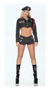 Sexy Army Miss Military Drill Sergeant Halloween Costume Women Ladies Sz s Small