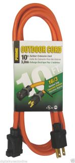 Prime Wire EC501610 Outdoor Extension Cord 10ft 16 3 SJTW Orange