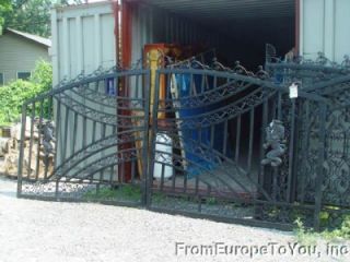 14 ft Victorian Style Cast Iron Driveway Gates Gate 22