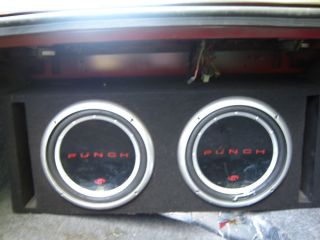 Dual 12" Subwoofer Box Ported and Two Rockford Fosgate 12" Subs