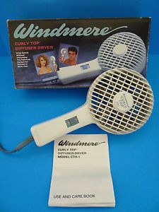 Windmere Curly Top Diffuser Hair Dryer Perfect for Permed 1200W See Photos