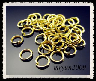 Jewelry Making 800pcs Silver Gold Plated Split Open Jump Rings Finding 6mm 800