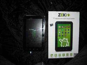 "Zeki" Android Tablet 7 inch Multi Touch Screen Earsbuds Charger 4GBCARD