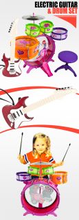 Girl Toy Children Drum Set Kids Musical Electric Guitar Educational Learning New