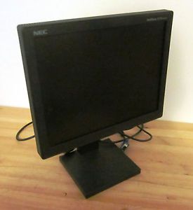 NEC MultiSync LCD 1560NX 15" Black LCD Computer Monitor Screen