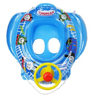 New Thomas Baby Inflatable Swim Ring with Seat Float Seat Boat with Car Wheel