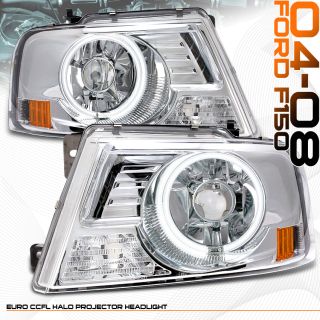 2004 2005 2006 2007 2008 Ford F150 F 150 Halo Projector Headlight Headlights Set