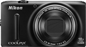 Nikon Coolpix S9400 18 1 Megapixel Digital Camera Black 018208264209