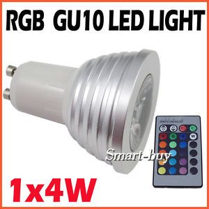 New 4W 5W GU10 16 Color Changing RGB LED Light Bulb Remote Control Home Lighting