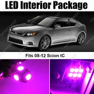 7 x Pink LED Lights Interior Package Kit for Scion TC