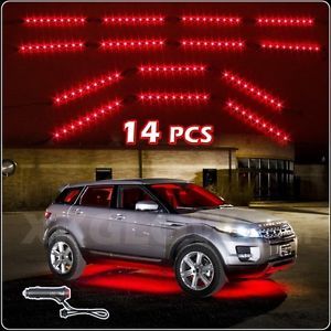14pc Red LED Under Car Lights Truck SUV Neon Lighting Kit USA Fast Shipping