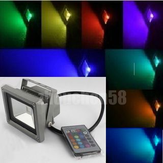 LED Spotlight IP65 Waterproof RGB Colour Changing LED Floodlight 10W 20W 30W 50W