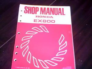Honda EX800 Generator Service Shop Repair Manual
