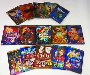 Lot Of 15 Disney DVDs Aladdin 101 Dalmatians Beauty And The Beast ...