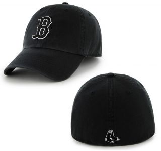 Boston Red Sox Black Alternate Franchise Fitted Slouch Hat '47 Brand Cap