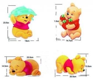 Winnie The Pooh Butterfly Removable Wall Sticker Decal for Kids Decor Home AU