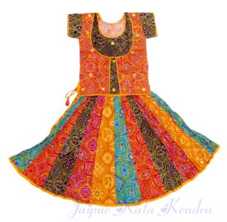 Indian Kids Lehanga Choli Dupatta Traditionalgirls Indian Dress Gujrati Gift