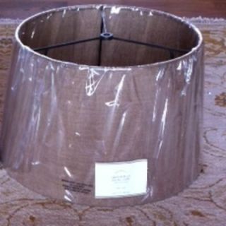 Pottery Barn Burlap Tapered Drum Lamp Shade Large New