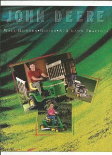 1994 John Deere Lawn and Garden Riding Tractor Mower STX Brochure