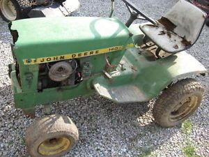 John Deere 140 Lawn Tractor Mower not Running for Parts or Restore with Deck