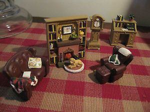 Lot Avon Doll House Furniture Hand Painted Resin Victorian Memories Living Room