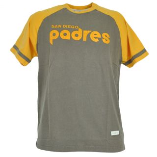 MLB Red Jacket San Diego Padres Distressed Tshirt Faded Baseball Shirt Tee