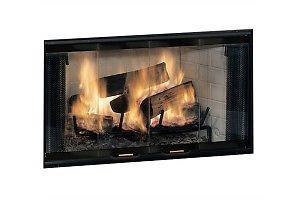 Majestic Black Finish Full Framed Glass Fireplace Door for SB50HB WSB60B New