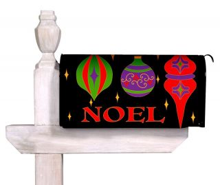 Noel Christmas Magnetic Mailbox Cover Wrap