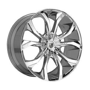 26 inch 26x10 Lexani Lust Chrome Wheel Rim 6x5 5 QX4 QX56 GX470 GX460 LX450