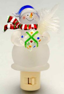 Roman Christmas Snowman Fiber Optic Night Light 5816135