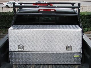 56"L Aluminum Tool Box Storage Truck Pickup Bed Car Trailer UTV RV Tray Job Site