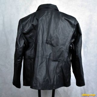 Worthington Soft Leather Jacket Womens Size 2X Black Zippered