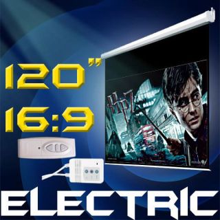Electric Motorized Projector Screen 120" 16 9 EW120