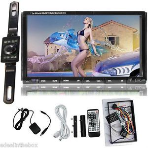 In Dash 7" Touch Screen Car DVD Player iPod Radio  Mic None GPS Backup Camera