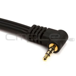 6ft Mini AV 3 5mm 1 8' 4 Pole Plug to 3 RCA Plugs Video Audio Cable Camcorder