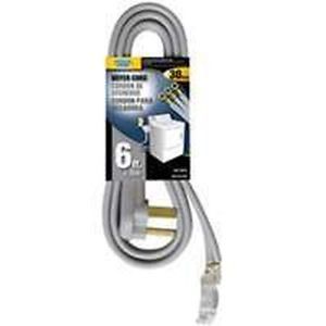 New Power Zone 4560504 Dryer Cord 6 Foot Gray 10 3 SRDT 30 Amp 3 Prong Sale