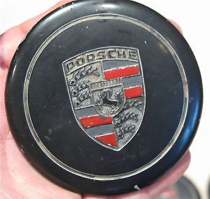 Porsche 911 Original German 3 Prong Center Caps for Fuch Wheels R Gruppe
