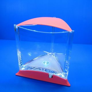 Ista Stylish Display Case Mini LED Fish Tank Pink Color for Betta Fish Guppy